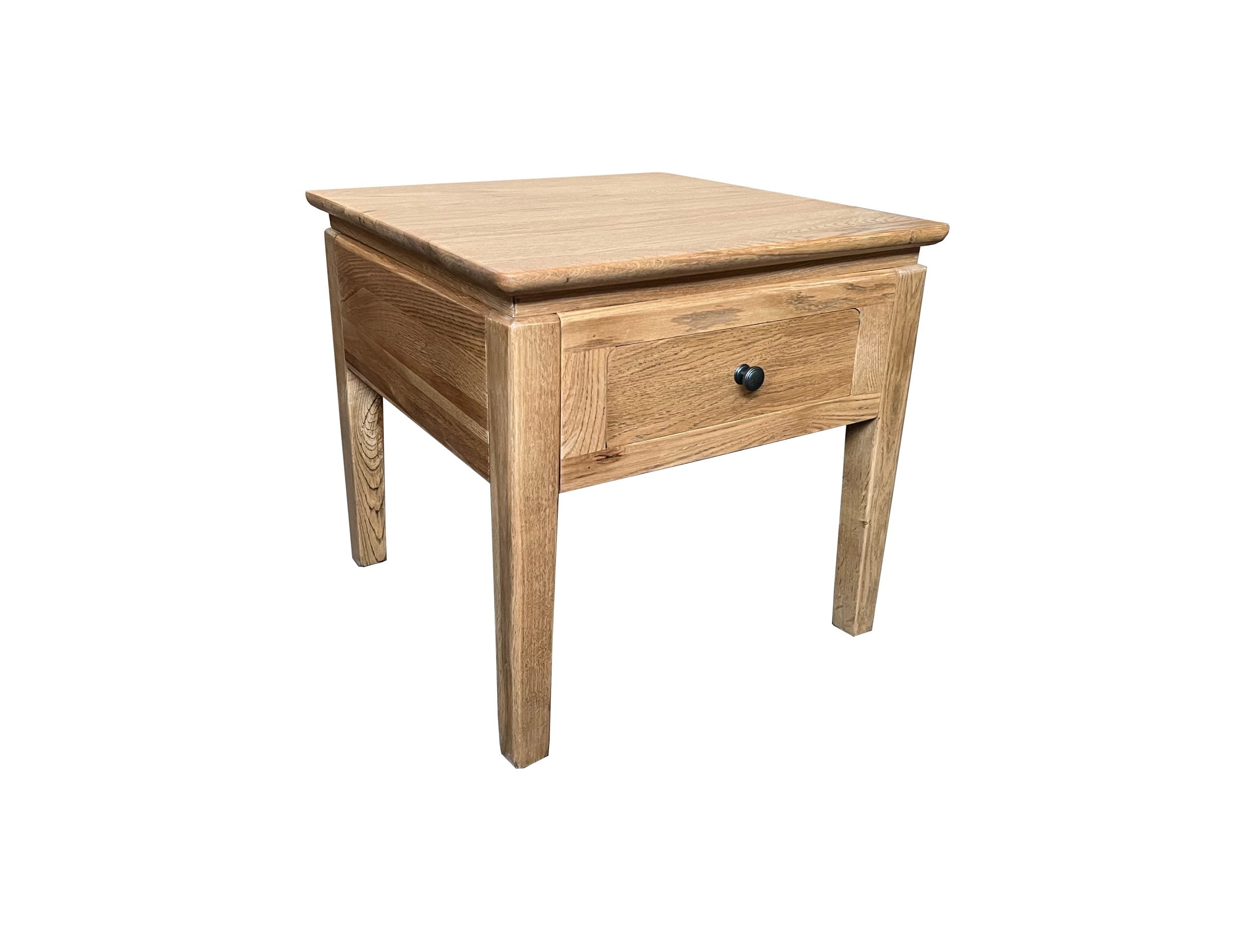 MF Crown 1-Drawer Lamp, Side Table