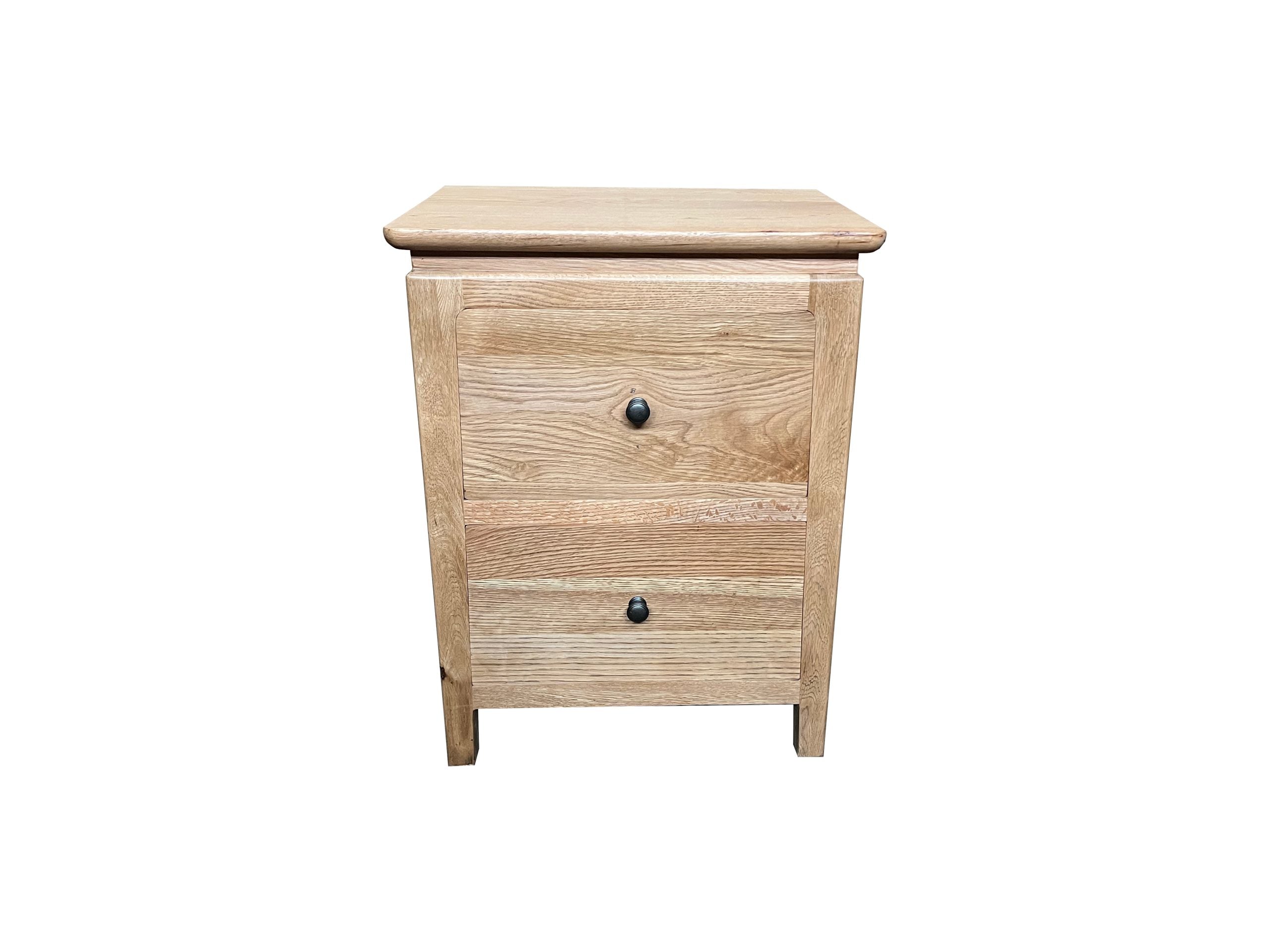 MF Crown 2 Drawer Bedside Table