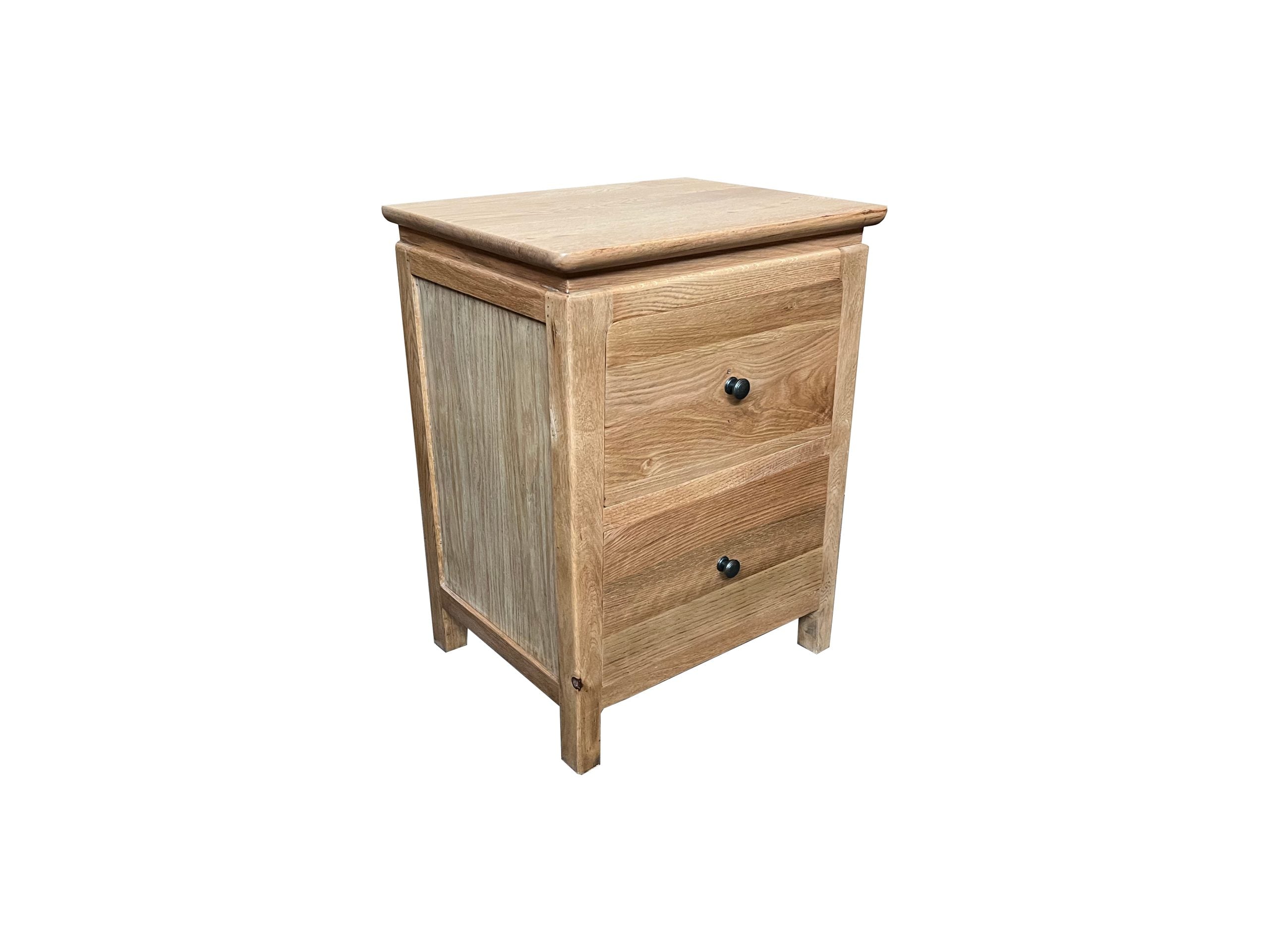 MF Crown 2 Drawer Bedside Table