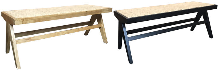 MF Pier Timber and Rattan Bench