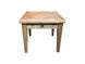 MF Queens Solid Timber Parquetry Top 1 Drawer Lamp Table