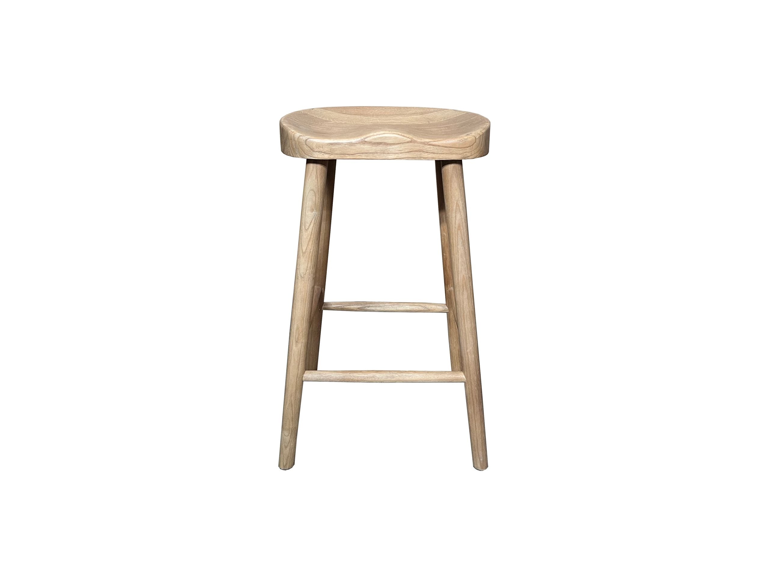 MF Tractor Stool Ashwood Timber Seat