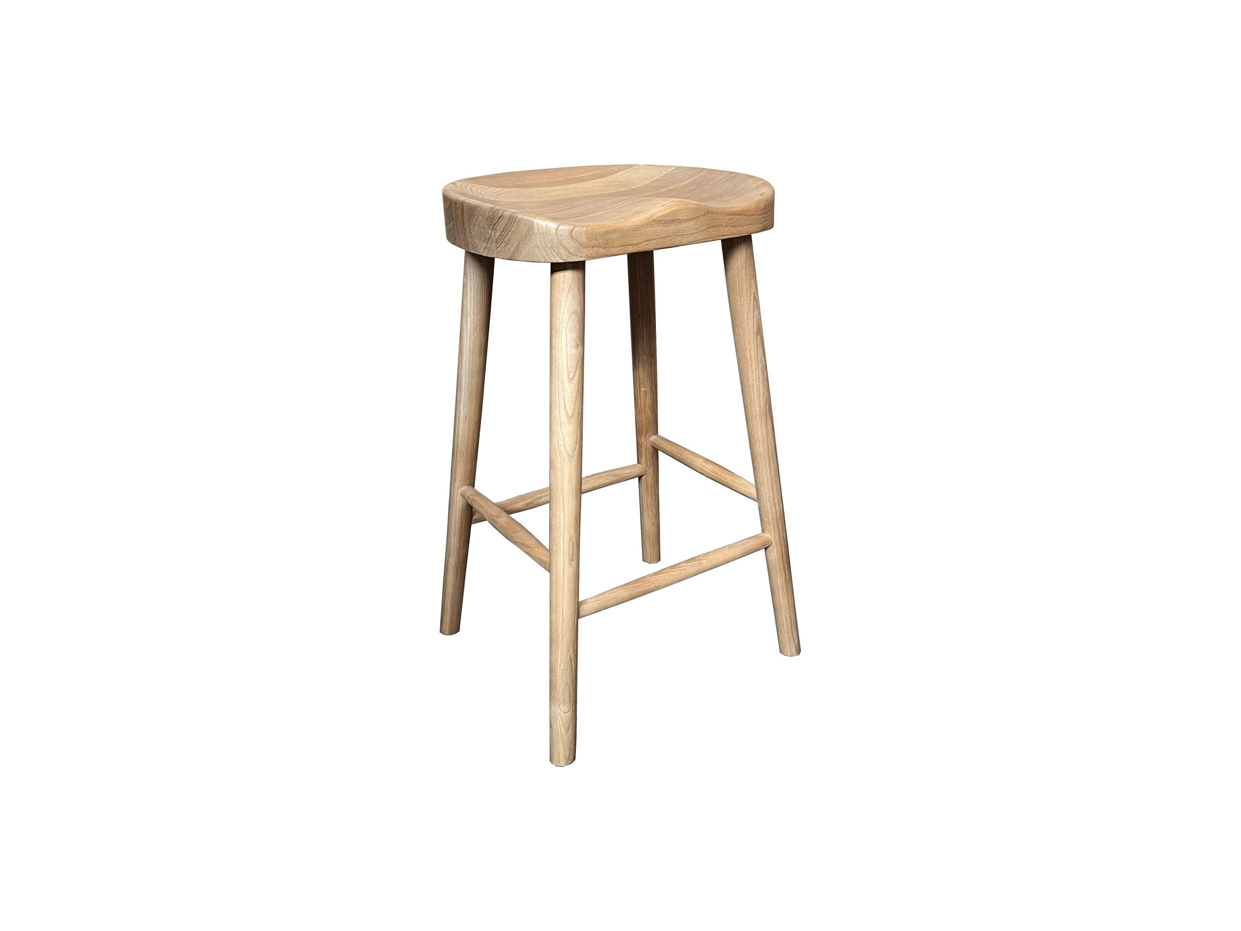 MF Tractor Stool Ashwood Timber Seat
