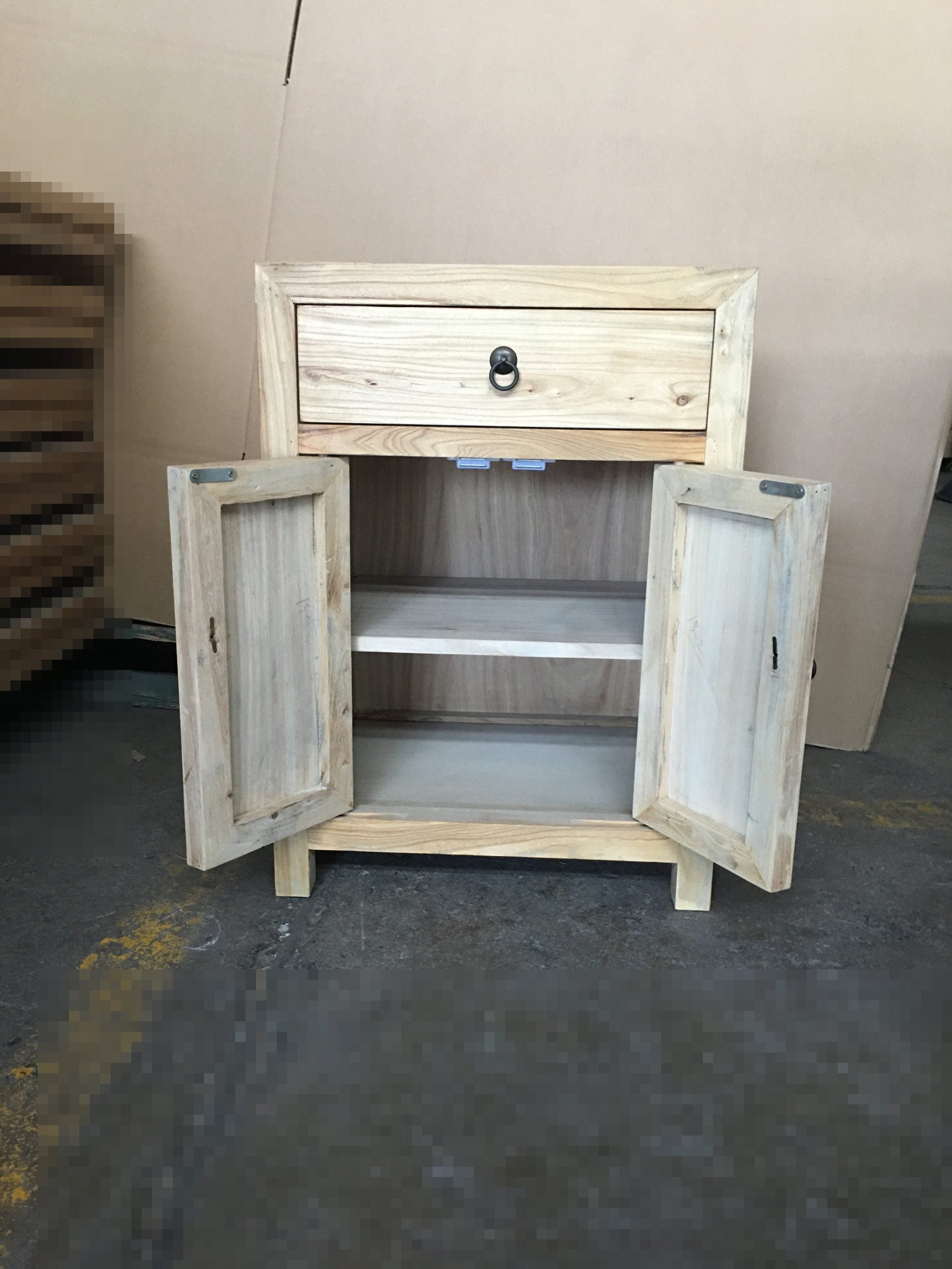 MF 1 Drawer 2 Doors Bedside Cabinet