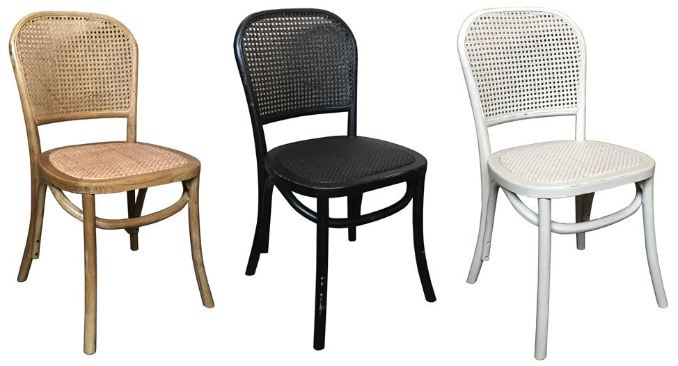 MF Bahamas Dining Chair in Rattan Seat & Backrest