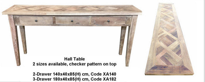 MF Morocco 2 and 3 Drawers Hall Table