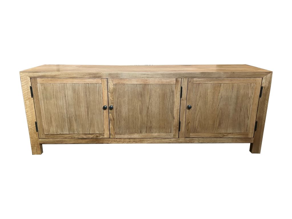 MF Oak TV Unit 3 Doors