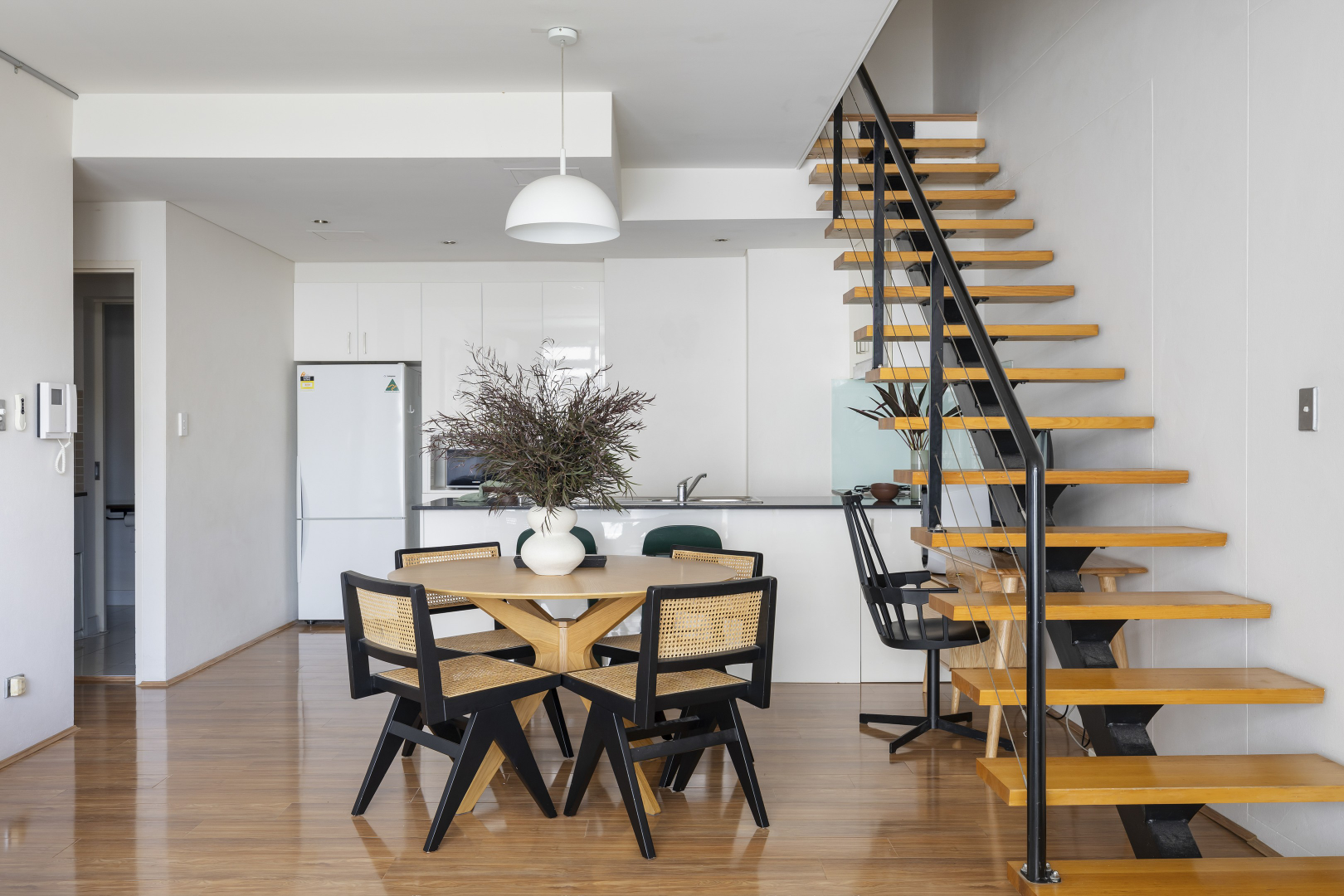 MF Pier Timber and Rattan Chair