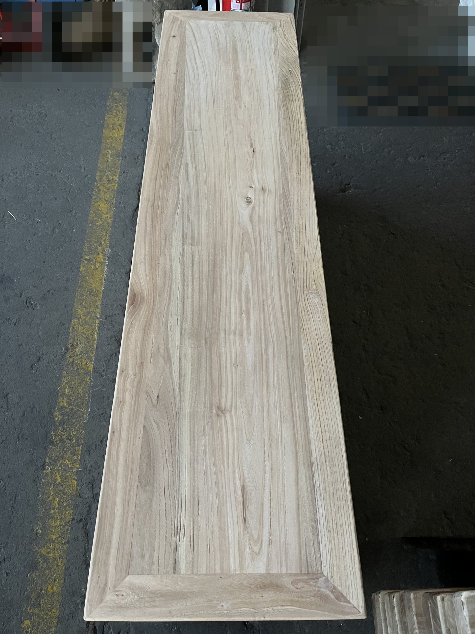 MF Tall Recycled Elm Louvre 3 Door Entertainmen Unit