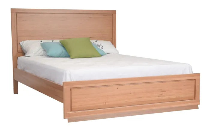 MD Moni Solid Timber Bed in Natural Finish