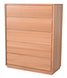 MD Moni Solid Timber Tallboy with 5 Drawers