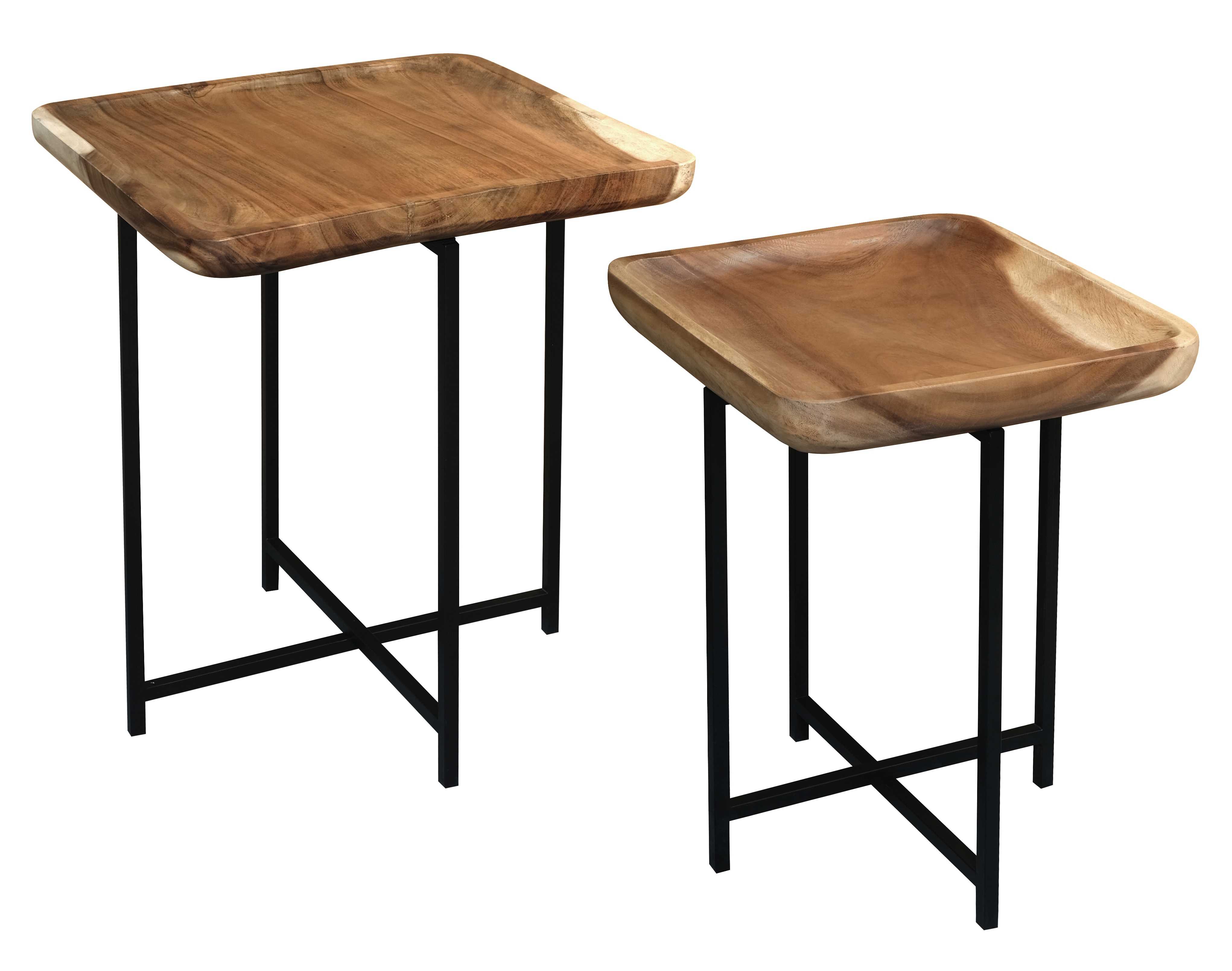 CT León Solid Timber Tray Nesting Table