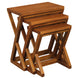 CT Manhattan Solid Mahogany Timber Z Style Nest of Table