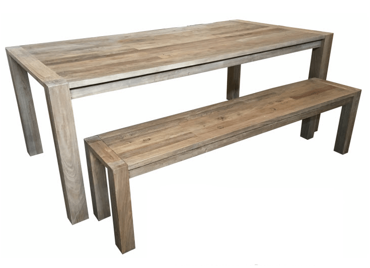 MF Madrid Recycled Elm Timber Dining Table
