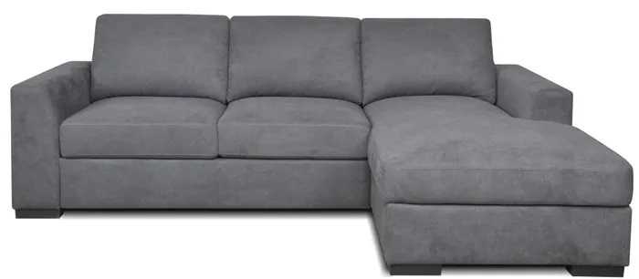 EL Jachal Fabric Upholstered 3 Seater Chaise with Sofa Bed