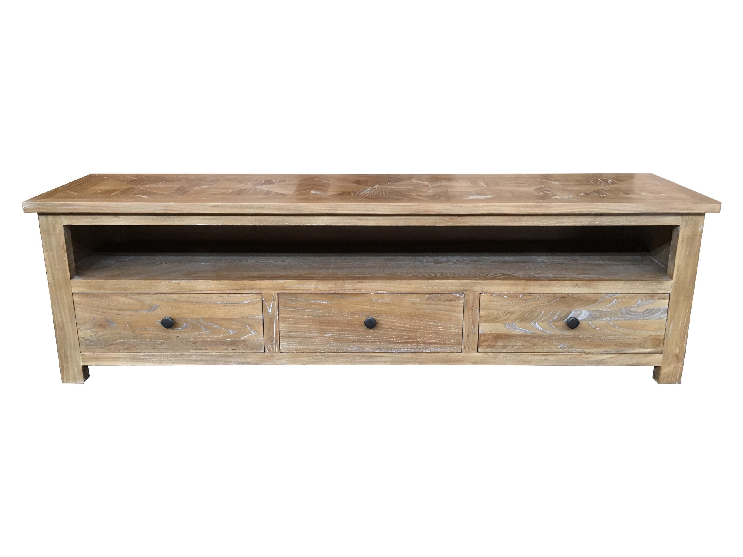 MF Kensington Solid Timber 3 Drawer TV Unit