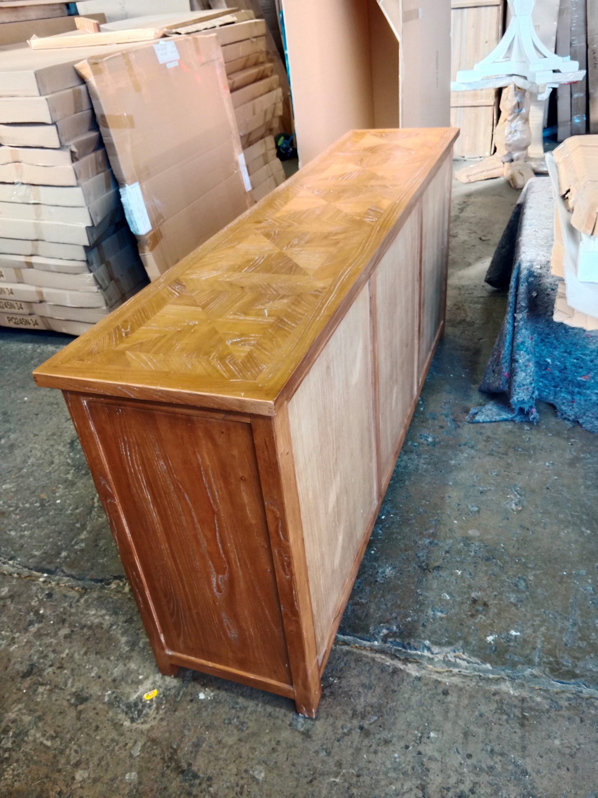 MF Kensington Solid Timber 3 Drawer 6 Door Buffet