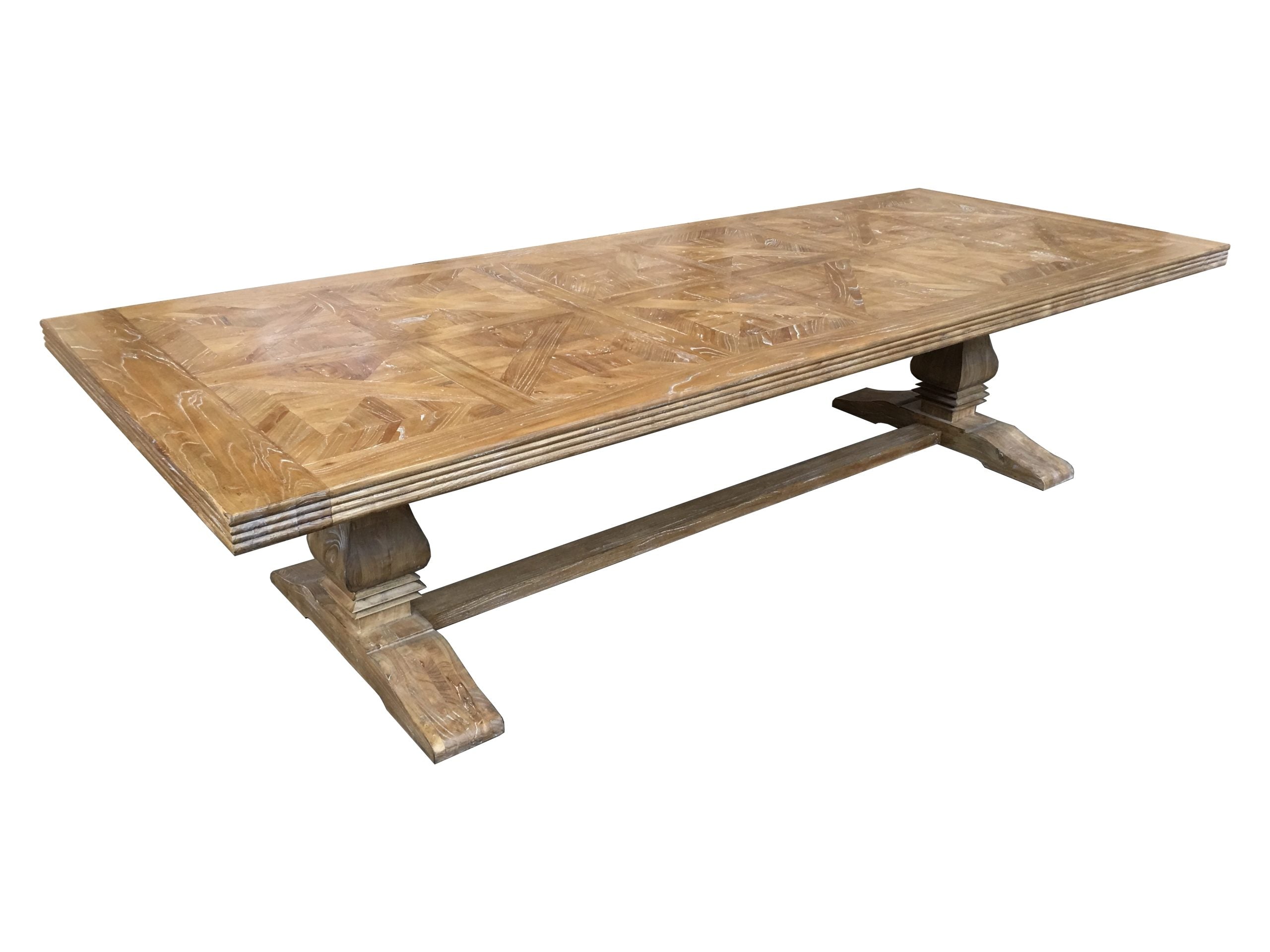 MF Kensington Solid Elm Timber Royal Dining Table