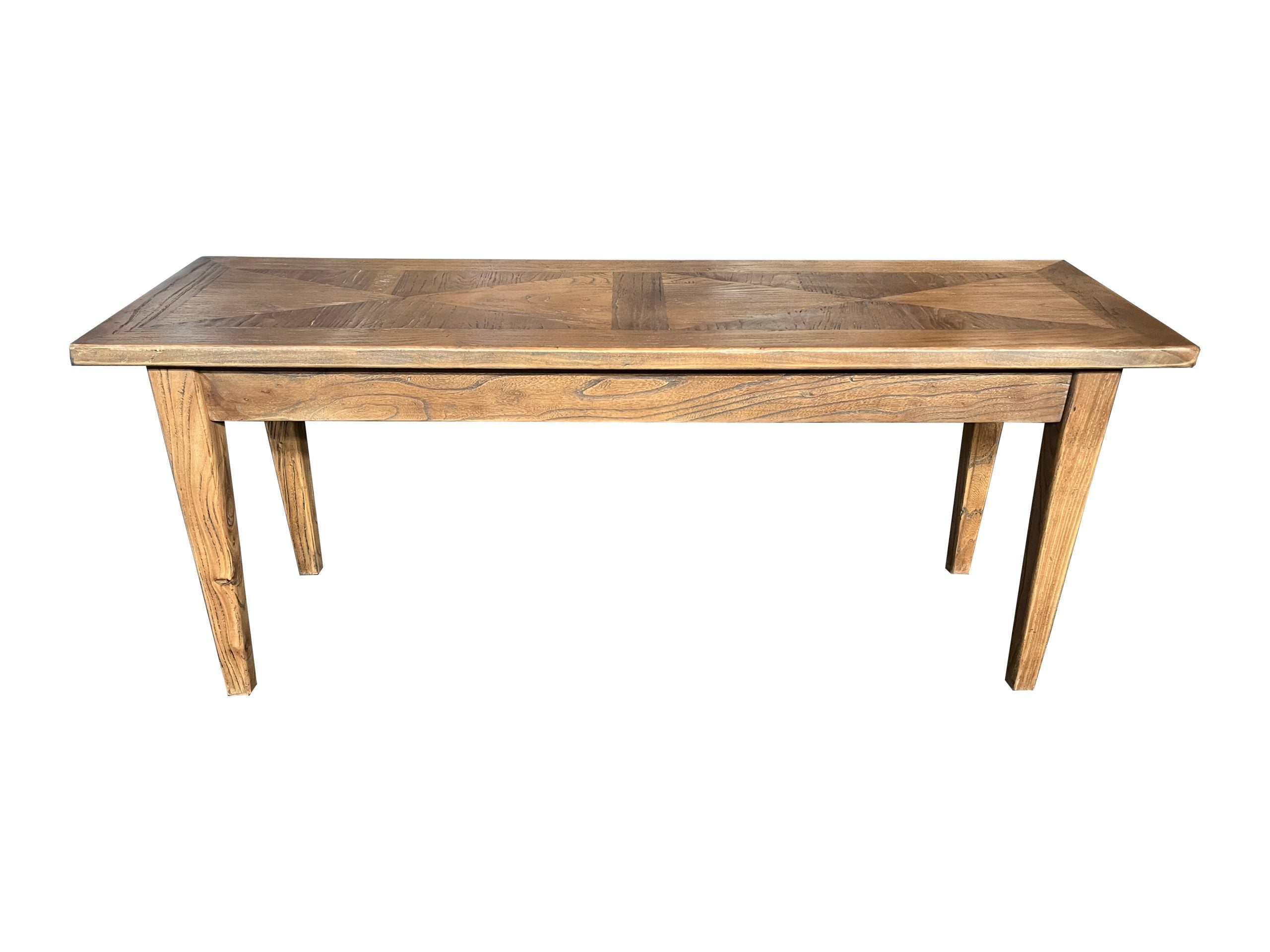 MF Parquetry Recycled Elm Timber Dining Bench
