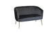 BT Perla Velvet Upholstered Fluted Back 2 Seater Armchair