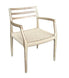 MF Porter Ladder Back Armchair - Ashwood & Woven Rope
