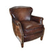 CR Professor Leather Armchair with Fontana-Exotic Dark Finish