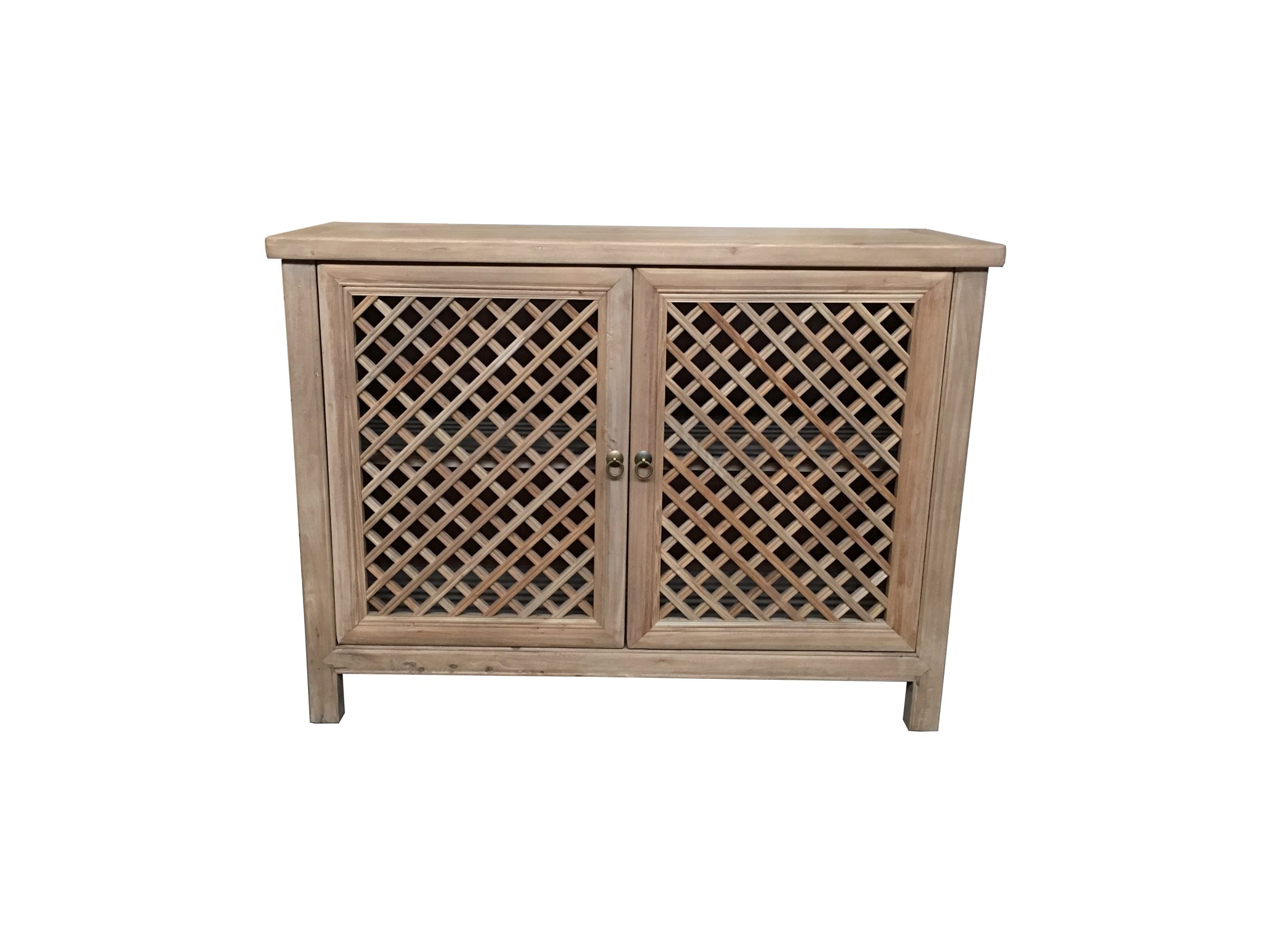 MF Raffles Recycled Elm Timber 2 Door Cabinet