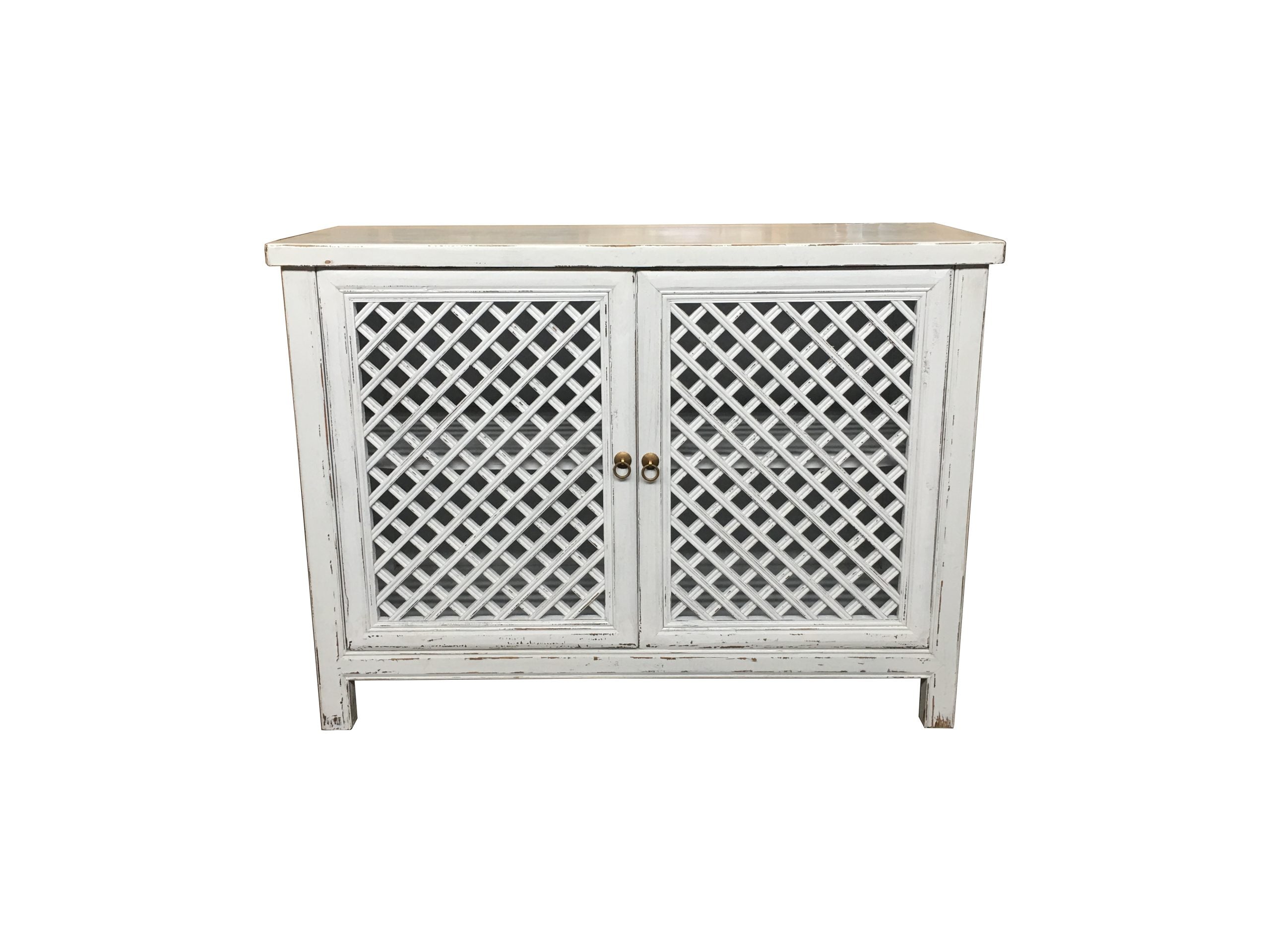 MF Raffles Recycled Elm Timber 2 Door Cabinet