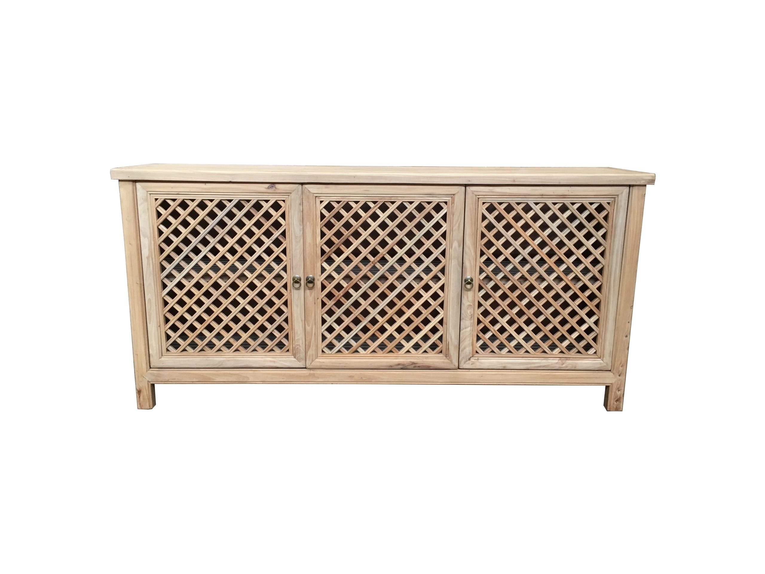 MF Raffles Recycled Elm Timber 3 Door Buffet