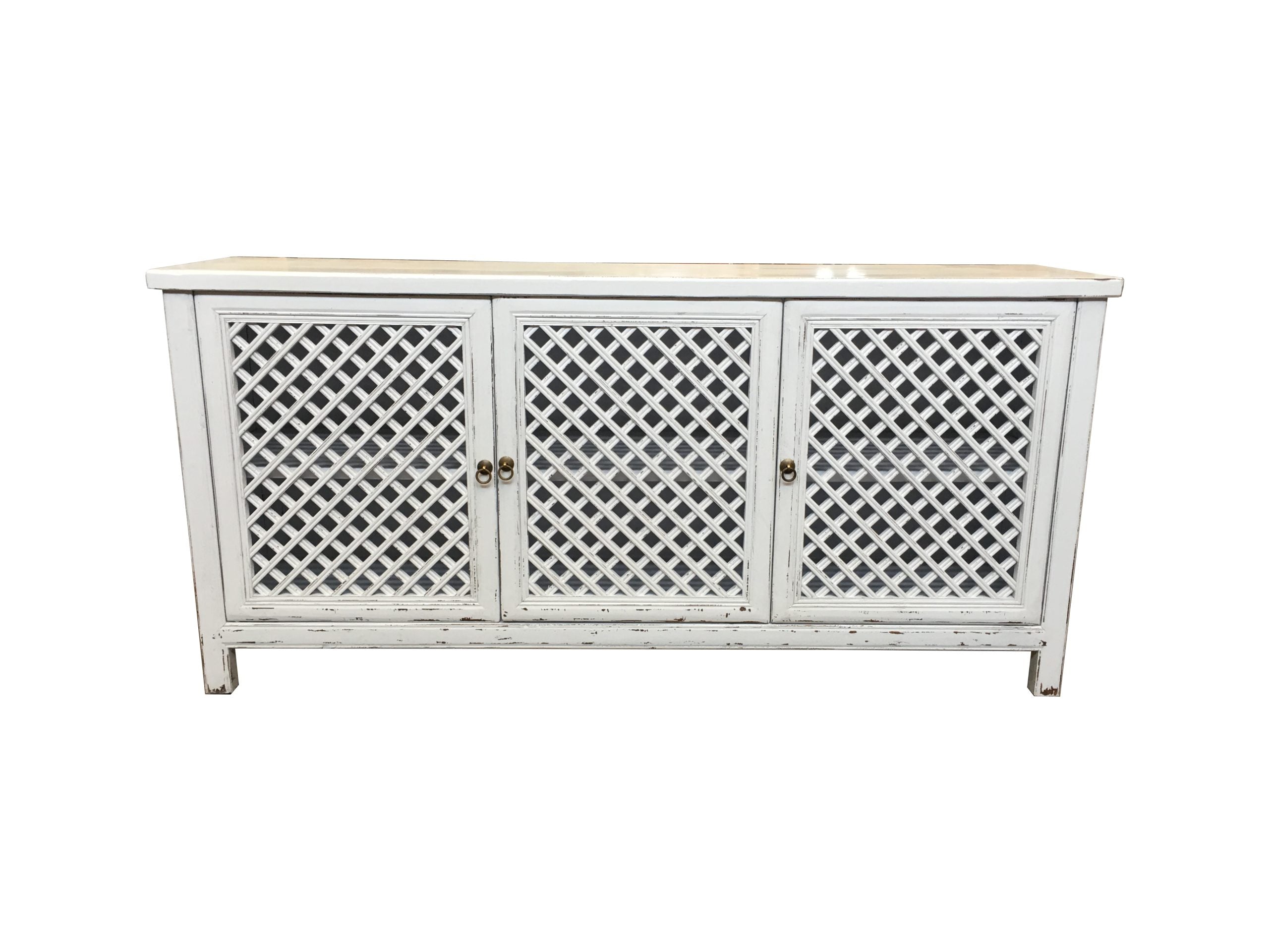 MF Raffles Recycled Elm Timber 3 Door Buffet
