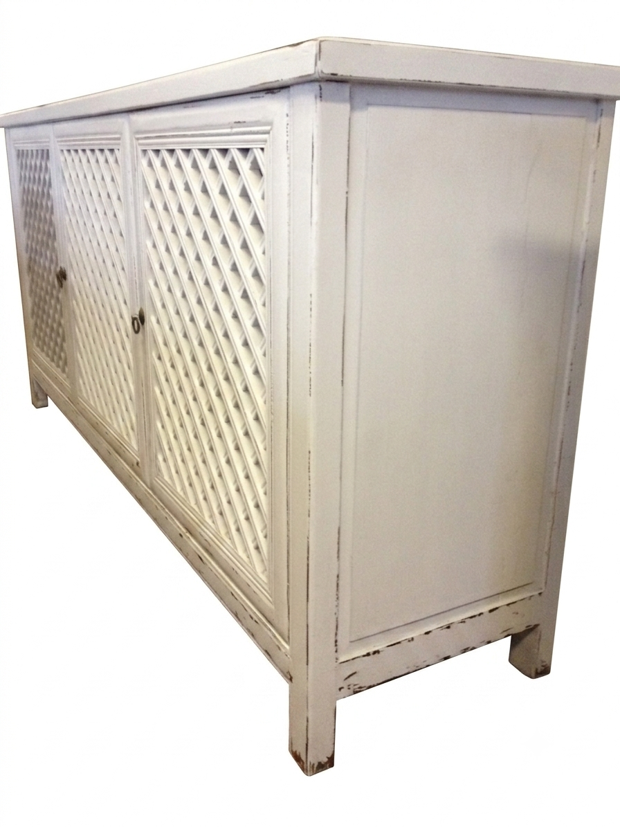 MF Raffles Recycled Elm Timber 3 Door Buffet