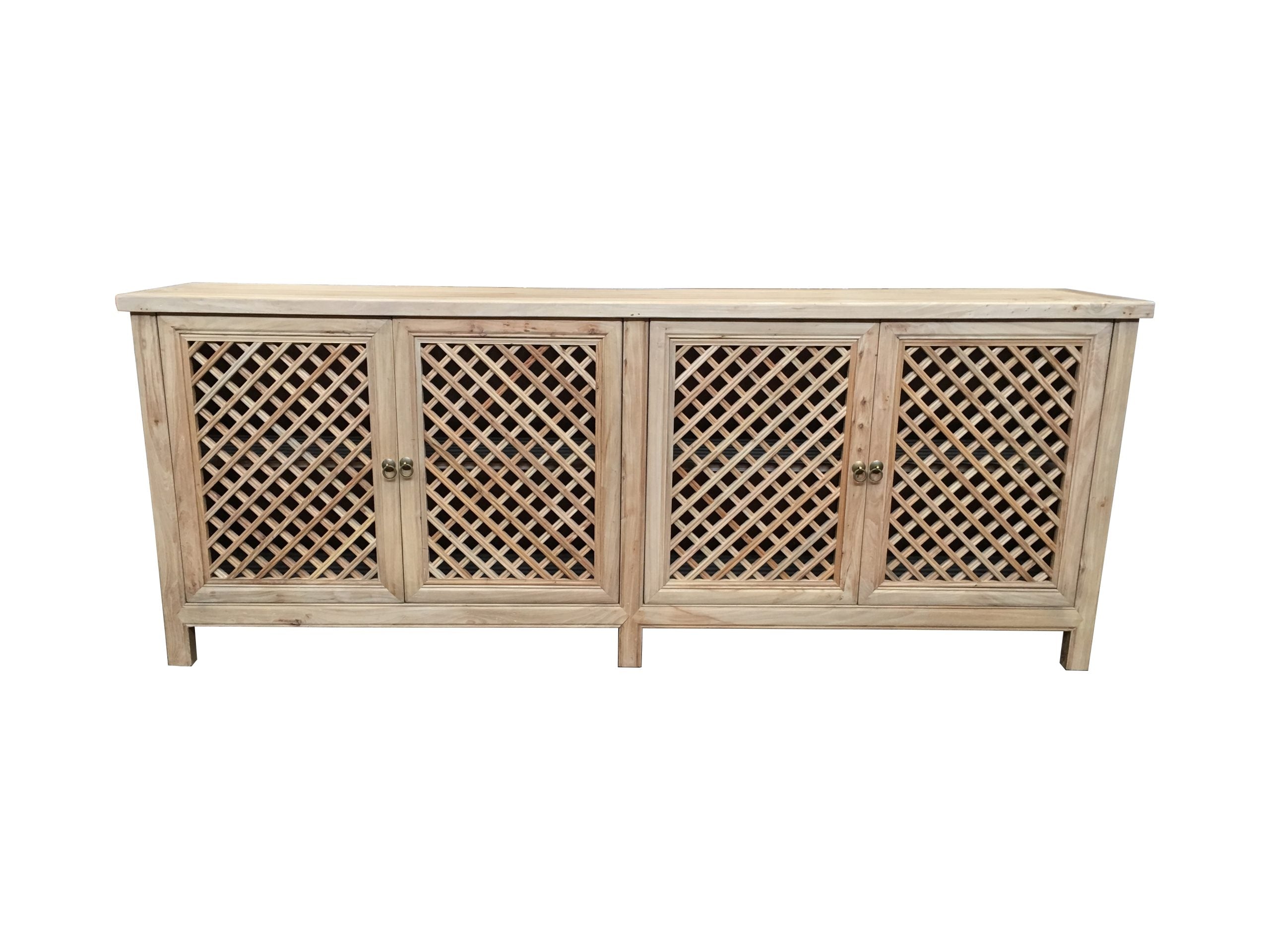 MF Raffles Recycled Elm Timber 4 Door Buffet