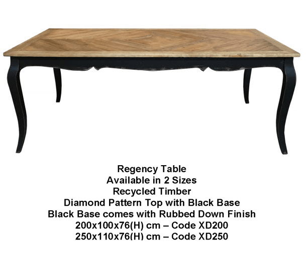 MF Regency Recycled Timber Dining Table