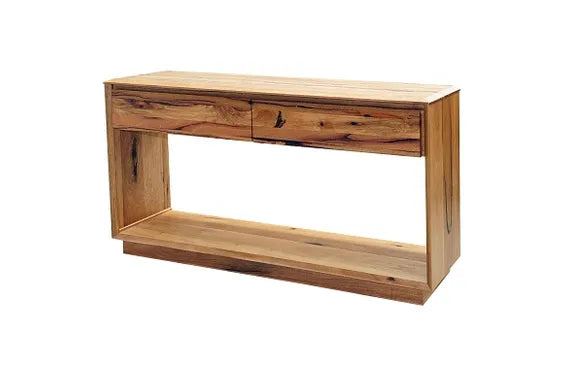 MD Rennes Marri Timber 2 Drawer Sofa Table