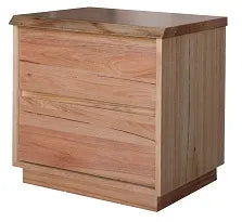 MD Nancy Solid Timber 2 Drawer Bedside Table