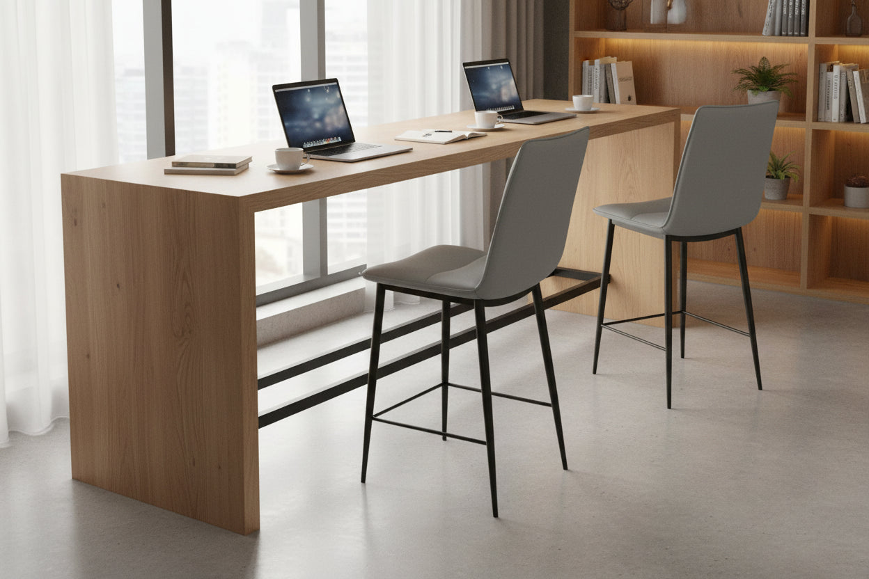 MD Rouse PU Leather Upholstered Bar Stool