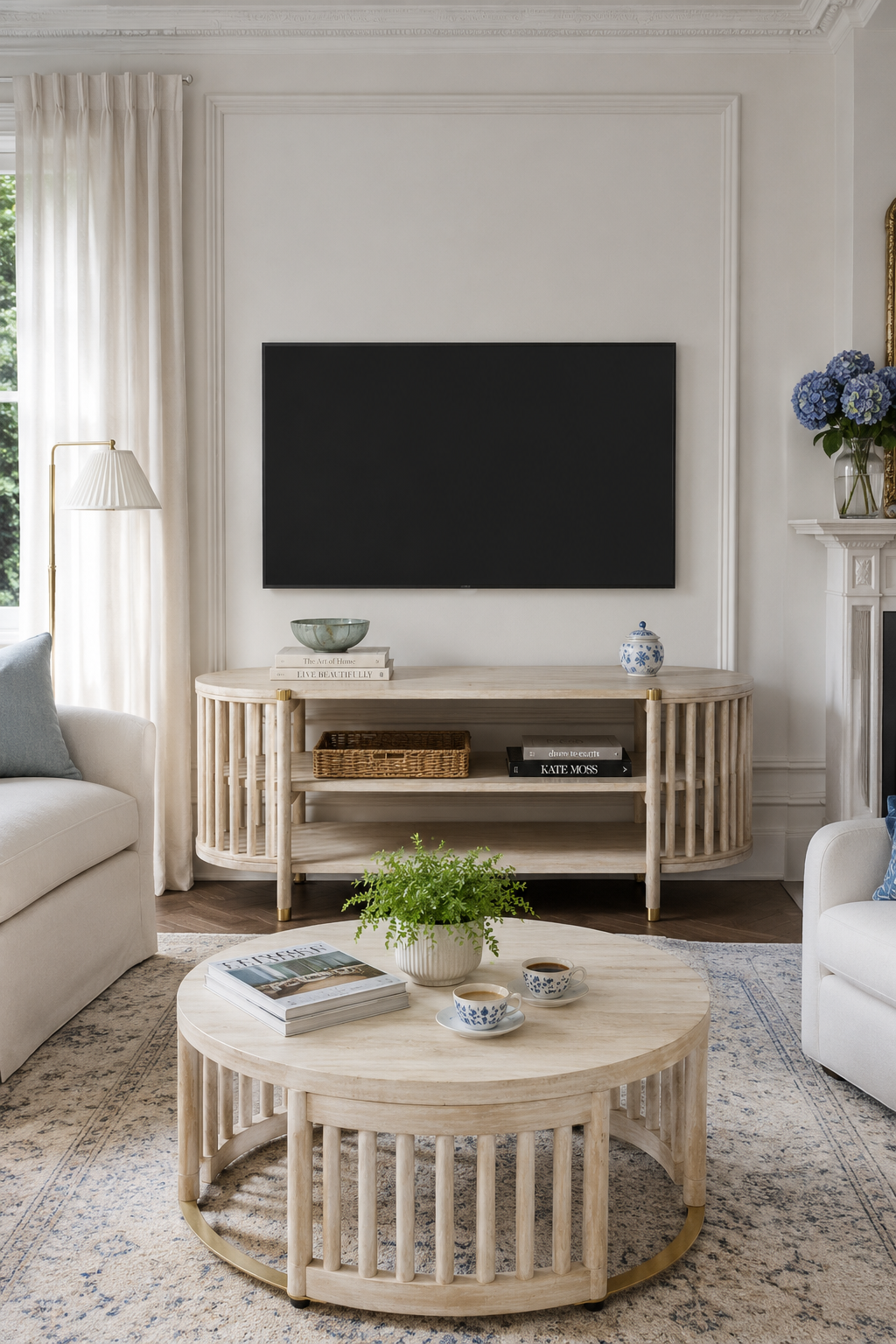 CR Arlo Solid Timber Round Coffee Table