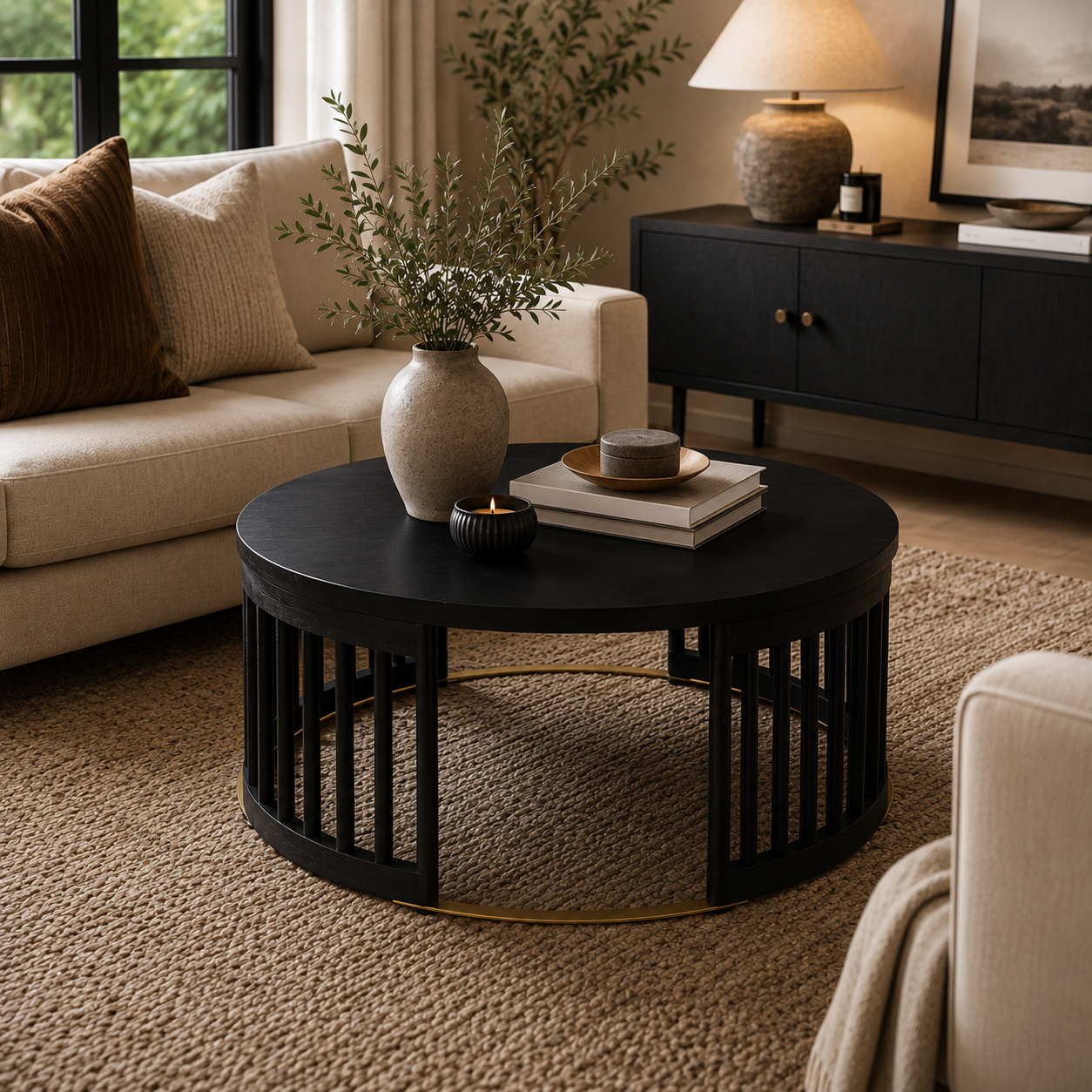 CR Arlo Solid Timber Round Coffee Table