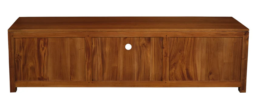CT Paris Solid Timber 3 Drawer Low Entertainment Unit