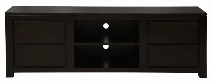 CT Amsterdam Solid Mahogany Timber 4 Drawer Entertainment Unit