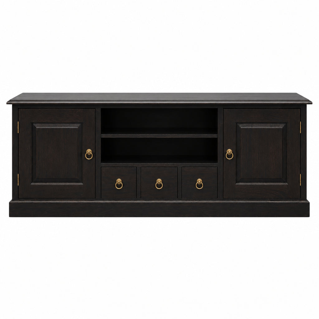 CT Tasmania Solid Timber 2 Door 3 Drawer Entertainment Unit