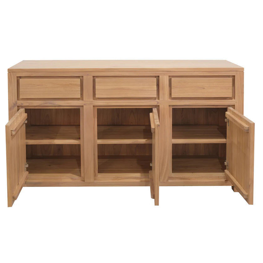 CT Amsterdam Solid Timber 3 Door 3 Drawer Buffet
