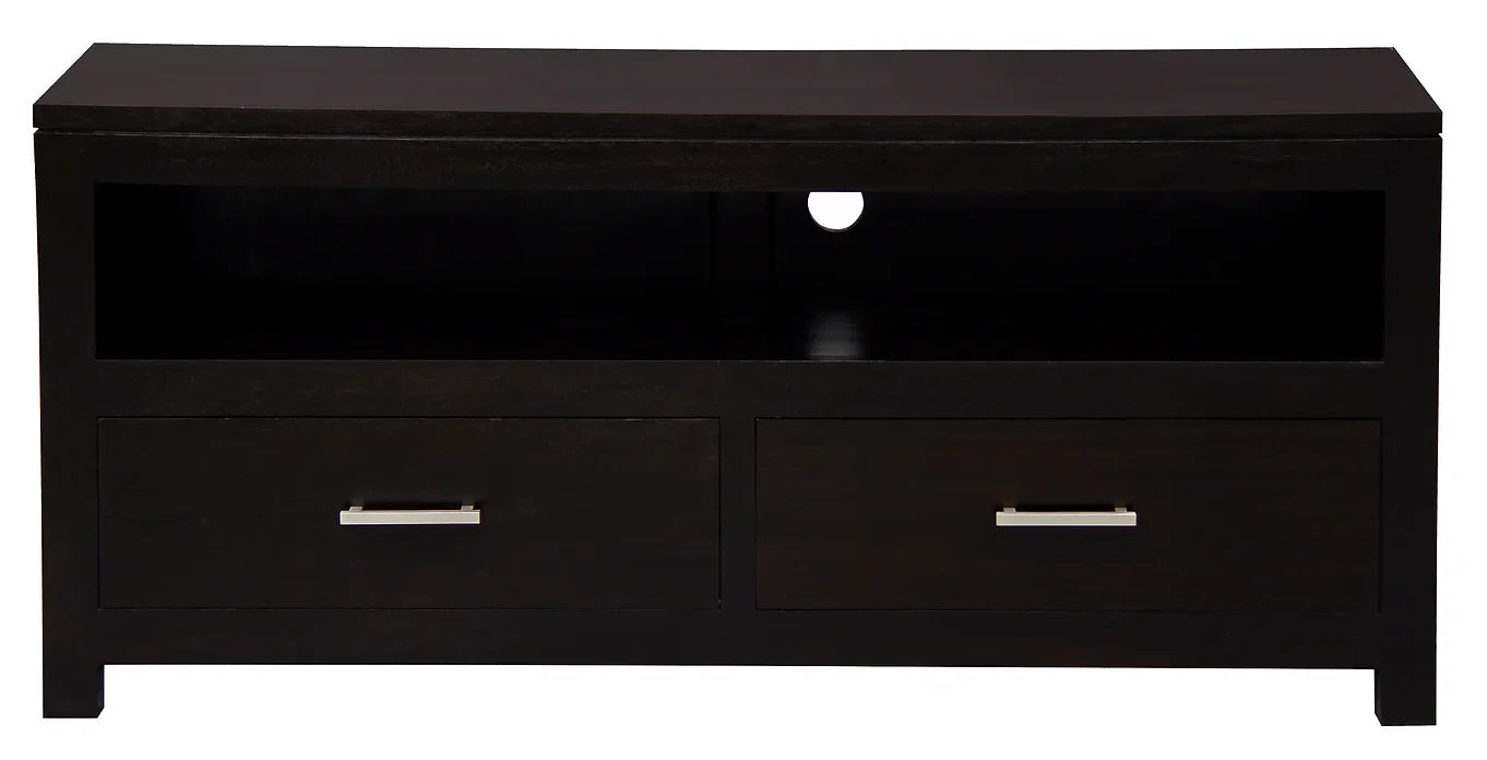 CT Milan Solid Timber 2 Drawer Low Entertainment Unit