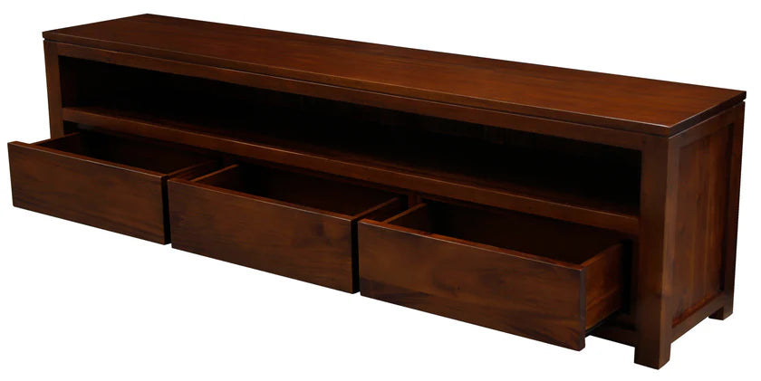 CT Amsterdam Solid Timber 3 Drawer Entertainment Unit
