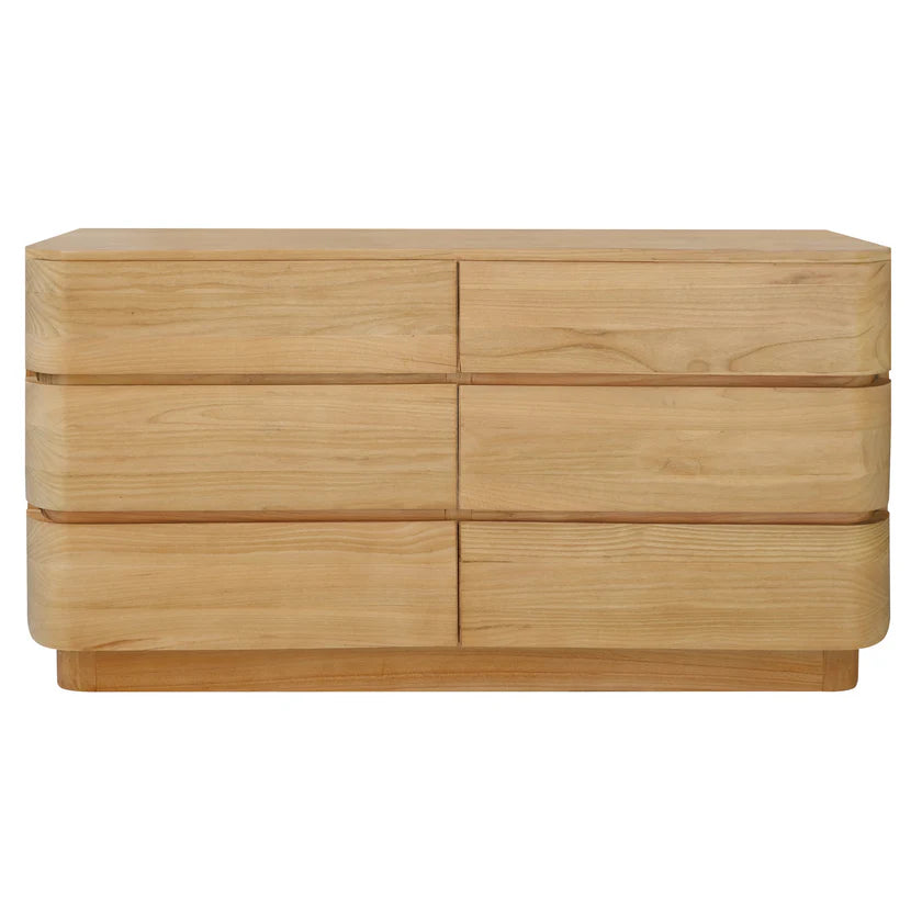 CT Gatsby Solid Timber 6 Drawer Dresser