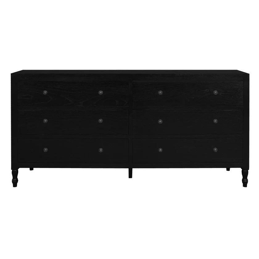 CT Beau Solid Timber 6 Drawer Dresser