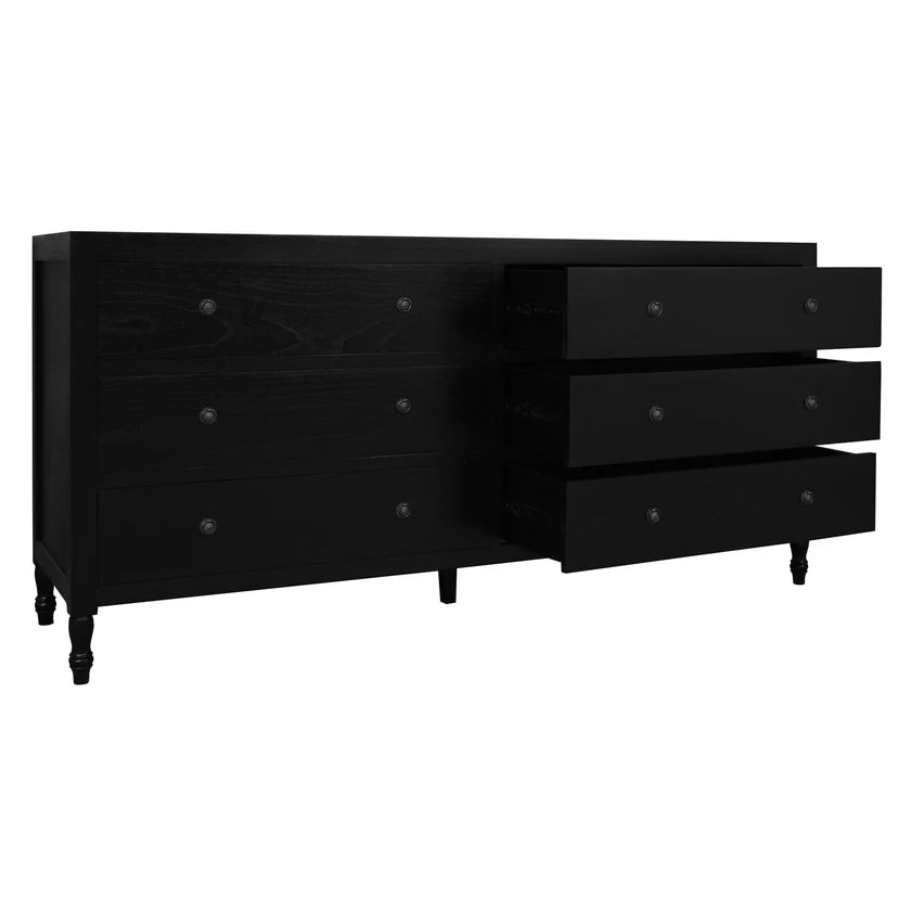CT Beau Solid Timber 6 Drawer Dresser