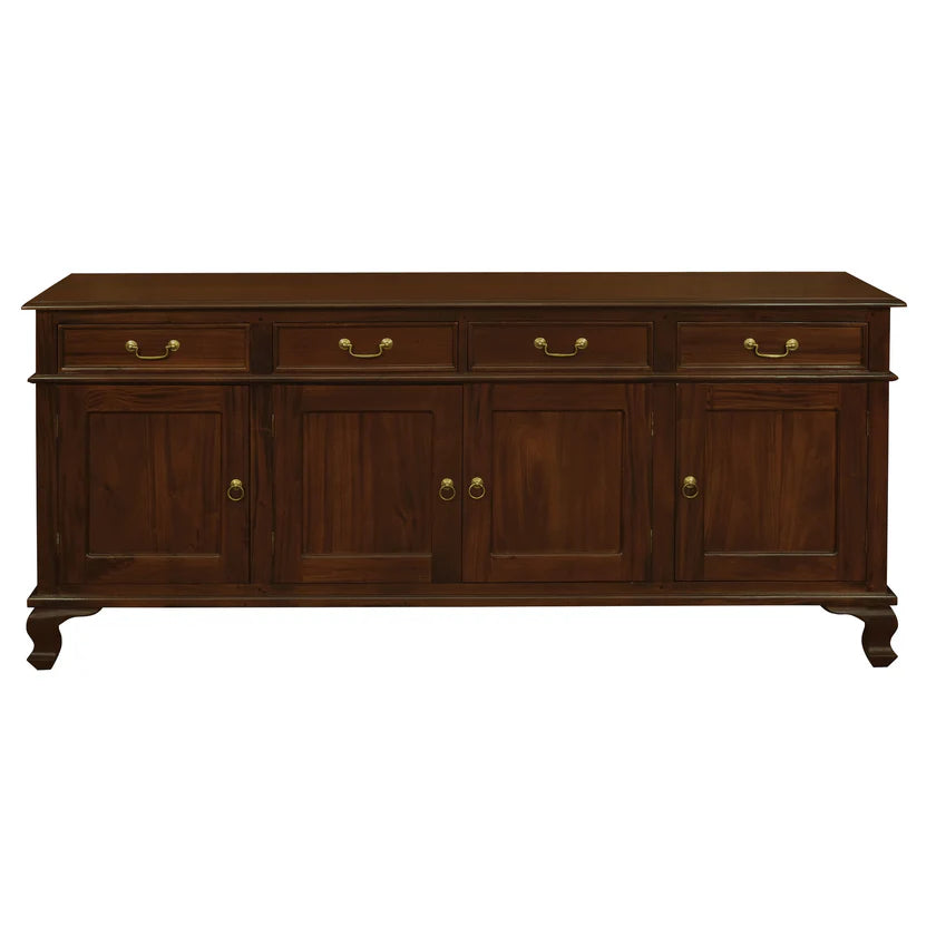 CT Queen Anne Solid Timber 4 Door 4 Drawer Buffet