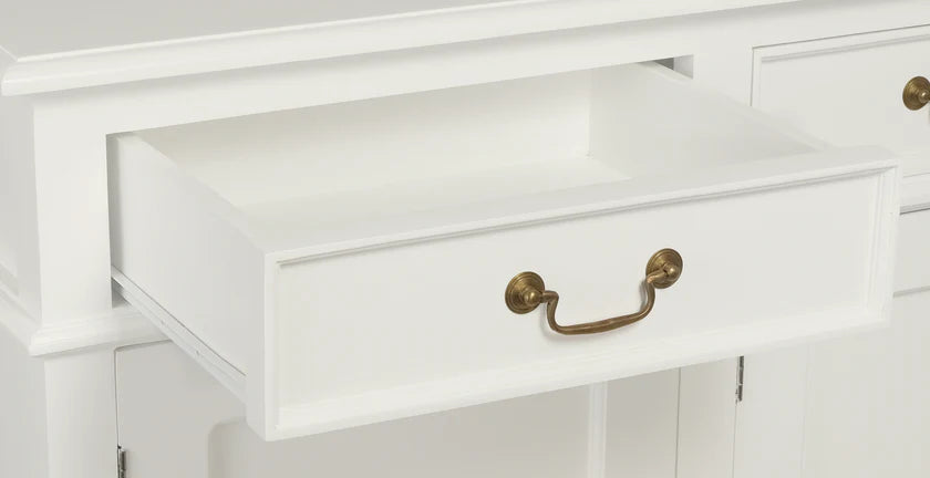 CT Queen Anne Solid Timber 4 Door 4 Drawer Buffet