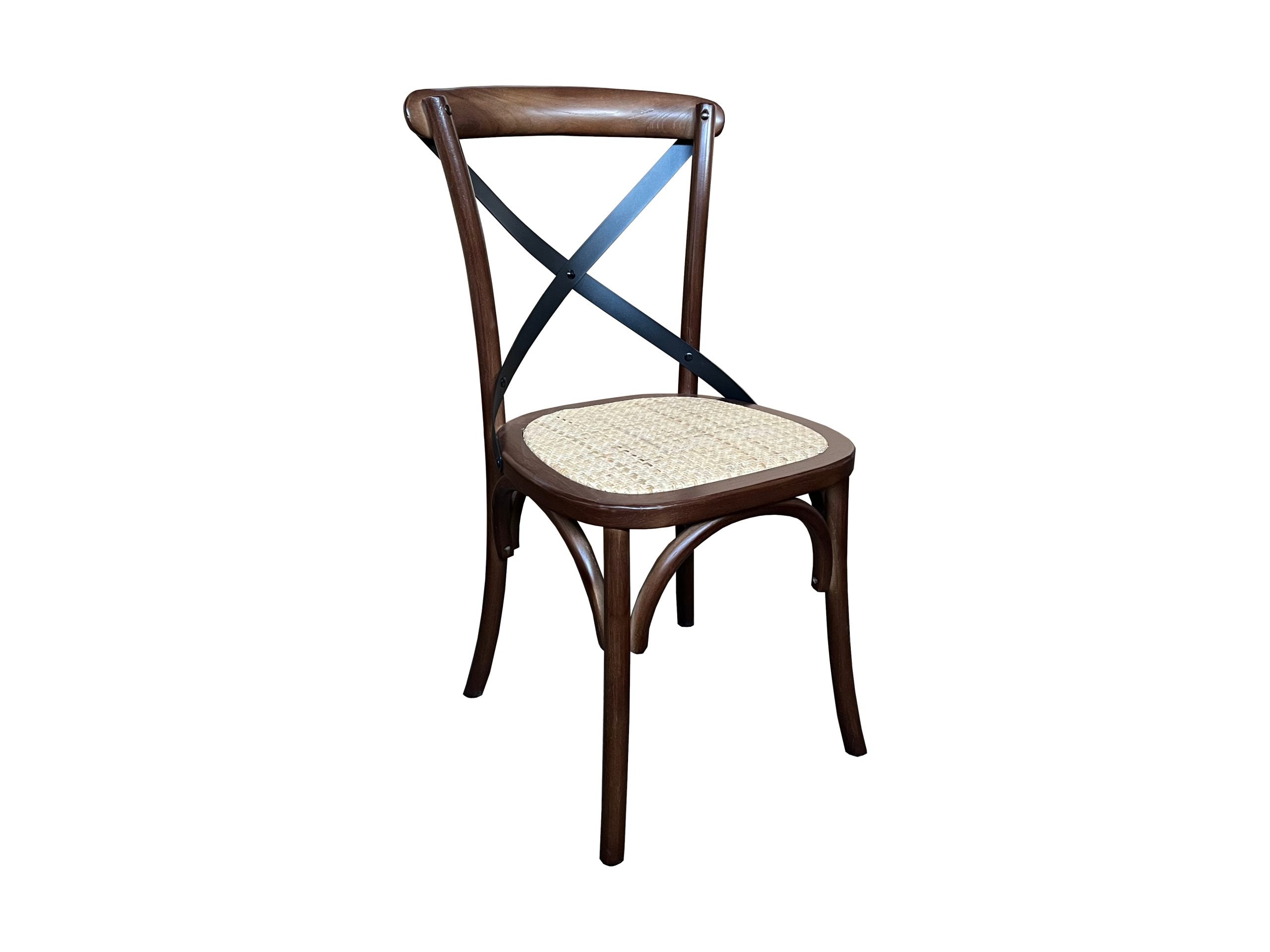 MF Carver Solid Timber Rattan Seat Dining Chair